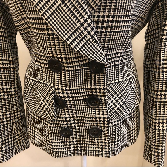 Charles Chang-Lima Black & White Blazer - Size 4 - Picture 9 of 11